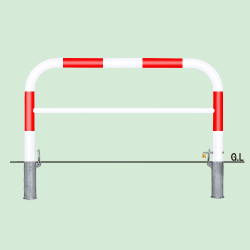 バリカー横型|製品情報|車止めポール・バリカー・ボラードの帝金株式会社